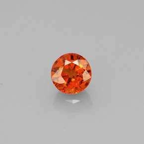 Granato spessartite naturale arancione da 0,89 ct, taglio rotondo, VS
