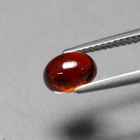 Granato spessartite Arancio rosso naturale da 1.87 ct, Taglio ovale, Traslucido