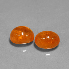 Granato spessartite naturale arancione da  ct, taglio ovale, traslucido