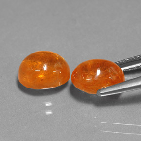 Granato spessartite naturale arancione da  ct, taglio ovale, traslucido