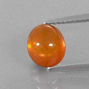 Granato spessartite naturale arancione da 3,16 ct, trasparente, trasparente/traslucido