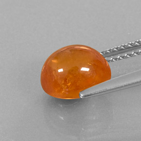 Granato spessartite naturale arancione da 3,16 ct, trasparente, trasparente/traslucido