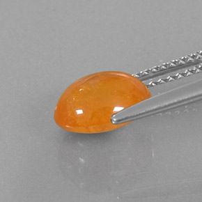 Granato spessartite naturale arancione da 3,18 ct, trasparente, trasparente/traslucido