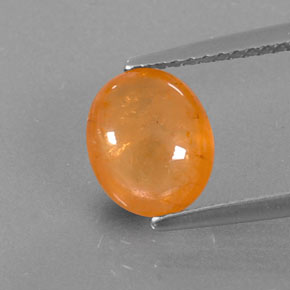 Granato spessartite naturale arancione da 2,92 ct, trasparente, trasparente/traslucido