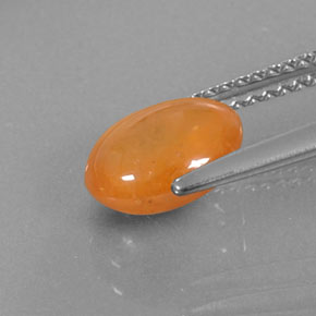 Granato spessartite naturale arancione da 2,92 ct, trasparente, trasparente/traslucido