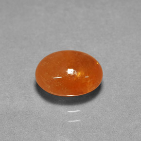 Granato spessartite naturale arancione da 3,15 ct, taglio ovale, traslucido