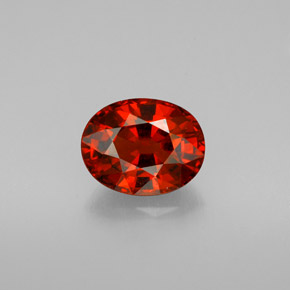 Granato spessartite naturale arancione da 3,61 ct, taglio ovale, VS