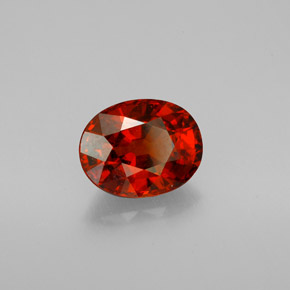 Granato spessartite naturale arancione da 3,61 ct, taglio ovale, VS
