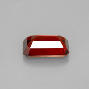 Granato spessartite naturale arancione da 3,31 ct, taglio smeraldo, VS