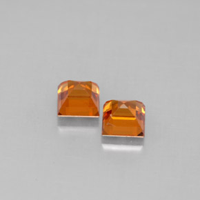 Granato spessartite naturale arancione da  ct, quadrato, VS