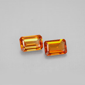 Granato spessartite naturale arancione da  ct, taglio smeraldo, VS