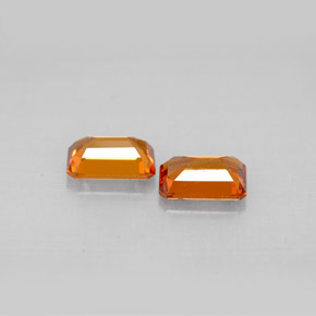 Granato spessartite naturale arancione da  ct, taglio smeraldo, VS