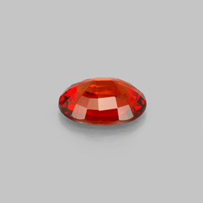 Granato spessartite naturale rosso da 2,17 ct, taglio ovale, VVS-VS