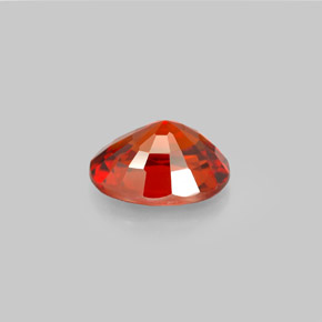 Granato spessartite naturale rosso da 2,49 ct, taglio ovale, VS