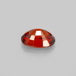 Granato spessartite naturale rosso da 2,60 ct, taglio ovale, VS
