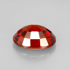Granato spessartite naturale rosso da 3,77 ct, taglio ovale, VS