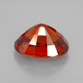 Granato spessartite naturale rosso da 4,14 ct, taglio ovale, VS
