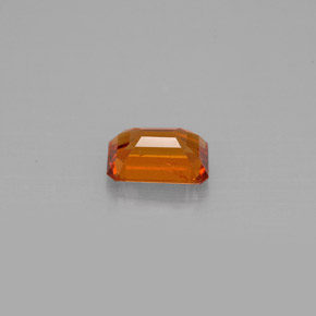 Granato spessartite naturale arancione da 0,71 ct, taglio smeraldo, VVS-VS