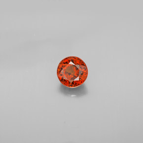 Granato spessartite naturale arancione da 0,85 ct, taglio rotondo, VVS-VS