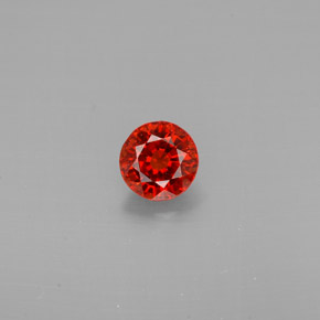 Granato spessartite naturale arancione da 0,80 ct, taglio rotondo, VVS
