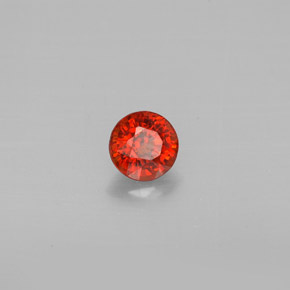 Granato spessartite naturale arancione da 0,85 ct, taglio rotondo, VVS