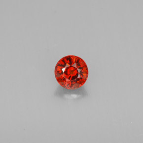 Granato spessartite naturale arancione da 0,86 ct, taglio rotondo, VVS-VS