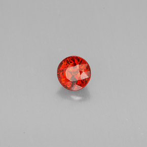 Granato spessartite naturale arancione da 0,86 ct, taglio rotondo, VVS-VS