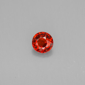 Granato spessartite naturale arancione da 0,80 ct, taglio rotondo, VVS-VS