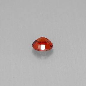 Granato spessartite naturale arancione da 0,80 ct, taglio rotondo, VVS-VS