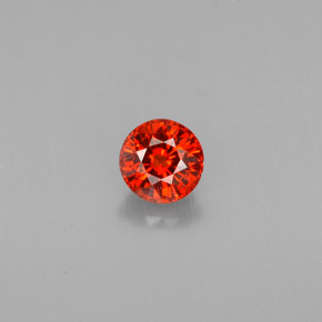 Granato spessartite naturale arancione da 1,12 ct, taglio rotondo, VVS-VS
