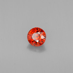Granato spessartite naturale arancione da 1,12 ct, taglio rotondo, VVS-VS