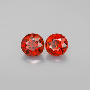 Granato spessartite naturale arancione da  ct, taglio rotondo, VS