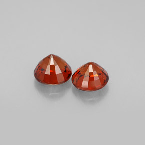 Granato spessartite naturale arancione da  ct, taglio rotondo, VS