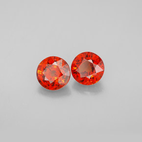 Granato spessartite naturale arancione da  ct, taglio rotondo, VS