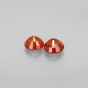 Granato spessartite naturale arancione da  ct, taglio rotondo, VS