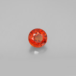 Granato spessartite naturale arancione da 0,92 ct, taglio rotondo, VVS-VS