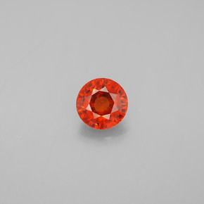 Granato spessartite naturale arancione da 0,87 ct, taglio rotondo, VVS-VS