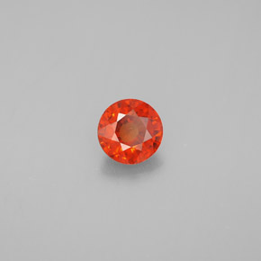 Granato spessartite naturale arancione da 0,87 ct, taglio rotondo, VVS-VS