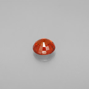 Granato spessartite naturale arancione da 0,87 ct, taglio rotondo, VVS-VS