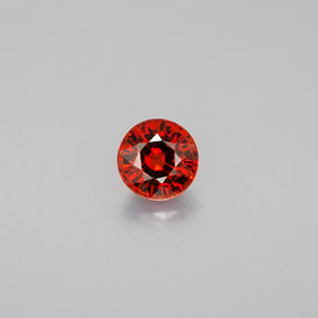 Granato spessartite naturale arancione da 0,89 ct, taglio rotondo, VVS-VS