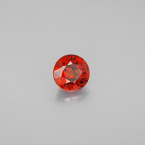Granato spessartite naturale arancione da 0,89 ct, taglio rotondo, VVS-VS