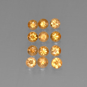 Gemme di Granato spessartite Arancione naturale da  ct, Taglio rotondo, VVS-VS