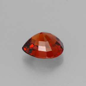 Granato spessartite naturale arancione da 2,90 ct, taglio a pera, VVS