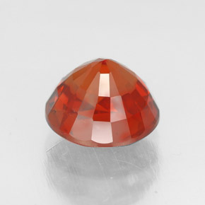 Granato spessartite Arancio rosso naturale da 2.23 ct, Taglio rotondo, VS