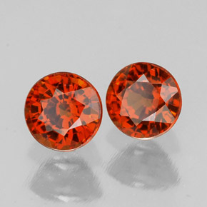 Granato spessartite naturale arancione da  ct, taglio rotondo, VVS-VS