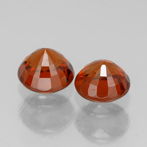 Granato spessartite naturale arancione da  ct, taglio rotondo, VVS-VS
