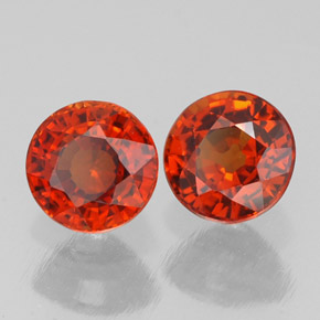 Granato spessartite naturale arancione da  ct, taglio rotondo, VVS-VS