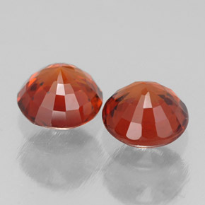 Granato spessartite naturale arancione da  ct, taglio rotondo, VVS-VS