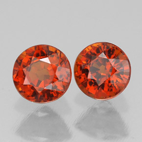 Granato spessartite naturale arancione da  ct, taglio rotondo, VVS-VS