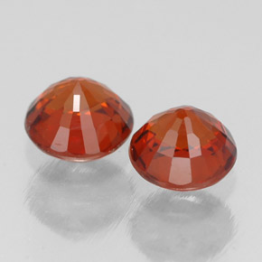 Granato spessartite naturale arancione da  ct, taglio rotondo, VVS-VS